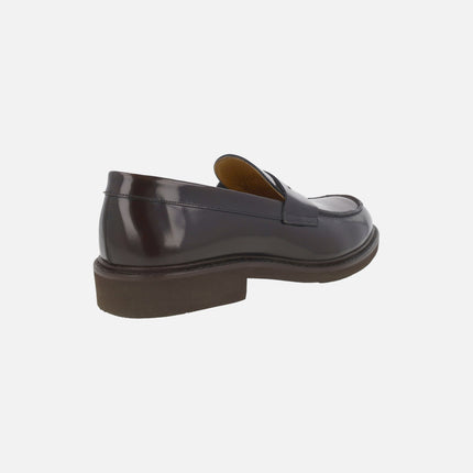 TORO men's moccasins with mask in antik leather