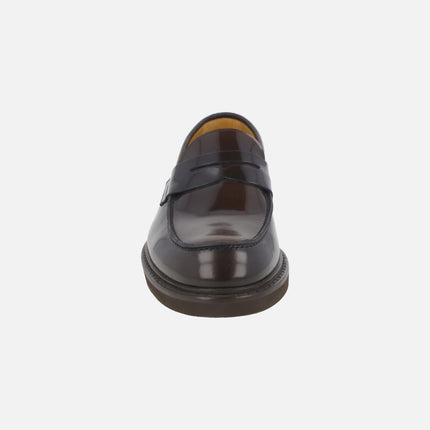 TORO men's moccasins with mask in antik leather