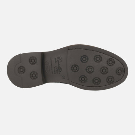 TORO men's moccasins with mask in antik leather