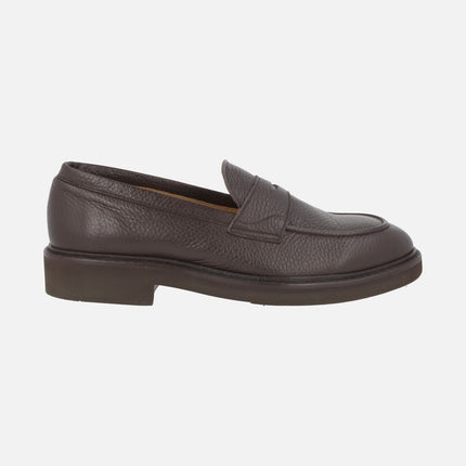 Mocasines para hombre en ciervo marrón chocolate modelo LANZA