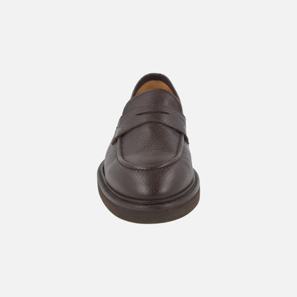 Mocasines para hombre en ciervo marrón chocolate modelo LANZA