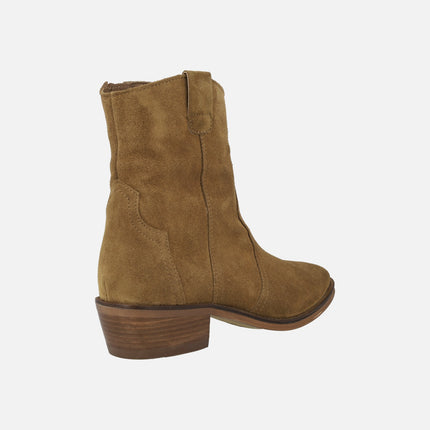 Botines Alpe Cecile en piel serraje baby silk