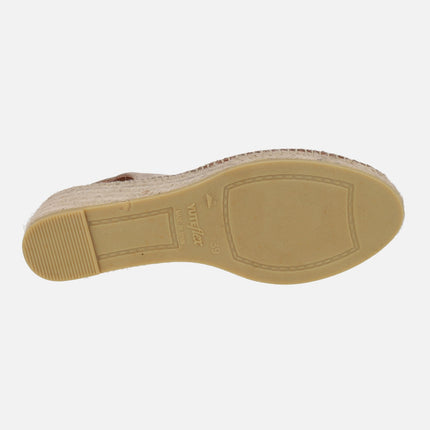 Peep toe Suede leather espadrilles
