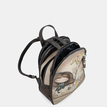 Real backpacks with triple compartment