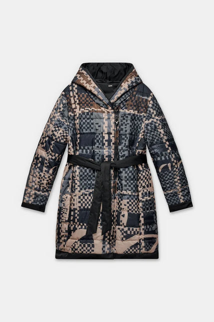 Anekke Reversible Long Hooded Coat
