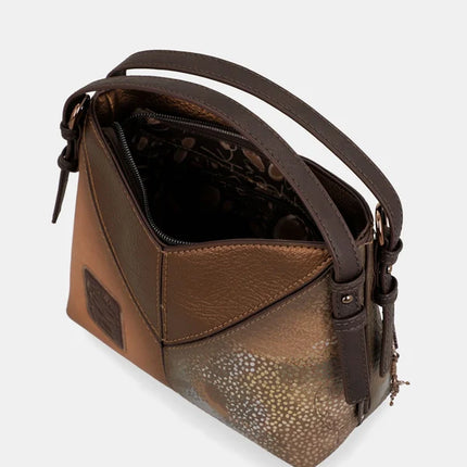 Bolsos Voyage en combinado cuero con asas cortas y bandolera