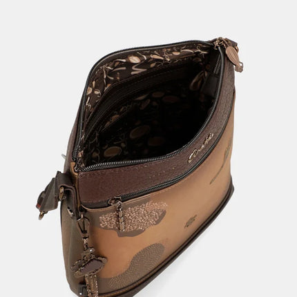 Bolsos bandolera Voyage en combinado cuero y forma cuadrada