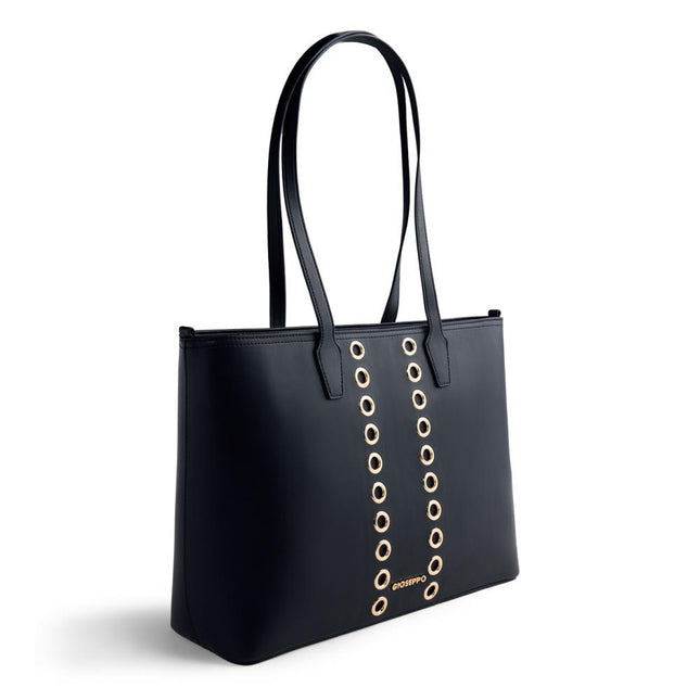 Bolsos Gioseppo Effie estilo shopper en negro con tachas doradas