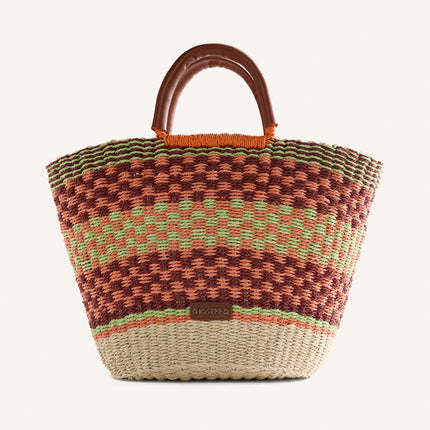 Capazo estampado multicolor Pangani