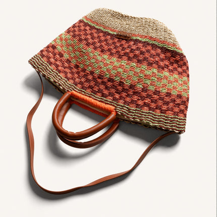 Capazo estampado multicolor Pangani