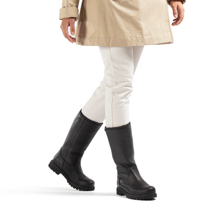 BAMBINA fur-lined leather boots