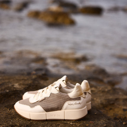 Belorado sneakers in white and metal