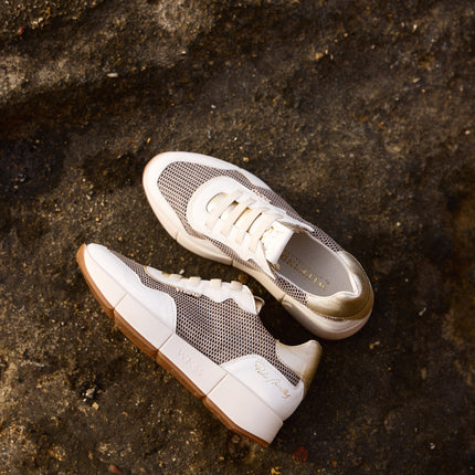 Belorado sneakers in white and metal