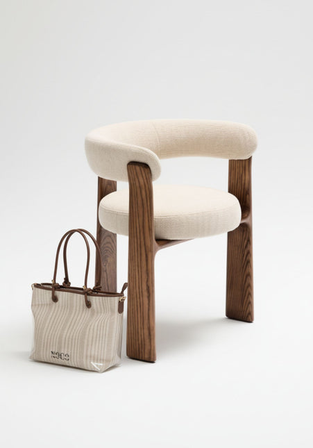 Bolsos estilo capazo en vinilo y tejido a rayas