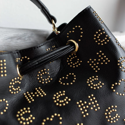 Bucket Bags with golden studs by Noco 