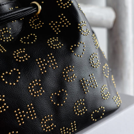 Bucket Bags with golden studs by Noco 