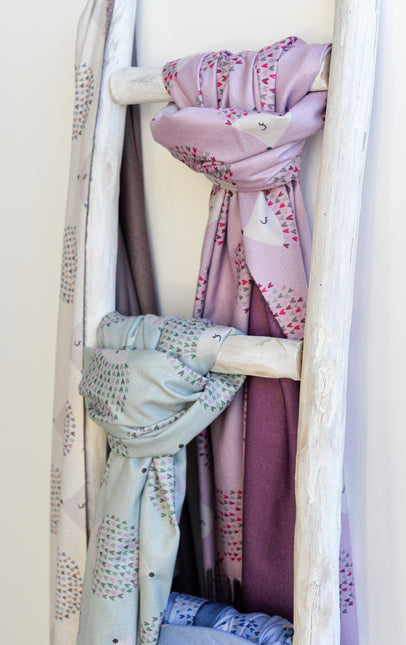 Pashminas Noco con diseño de erizos
