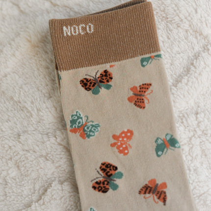 Calcetines para mujer con diseño de mariposas