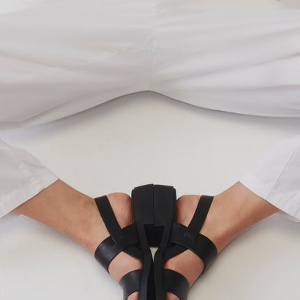 Sandalias de piel para mujer Dana con tacón bajo