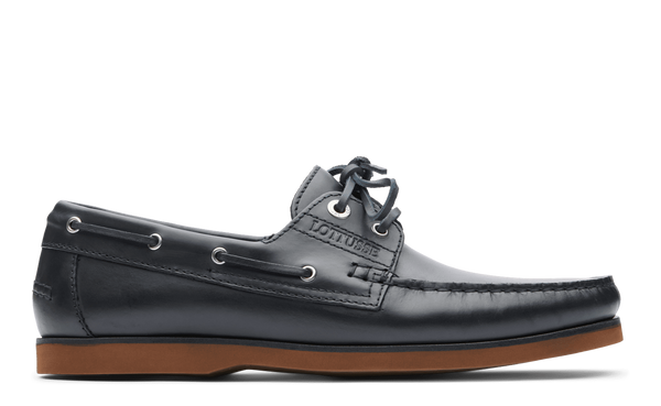 Nautical navy leather for men ocean with laces