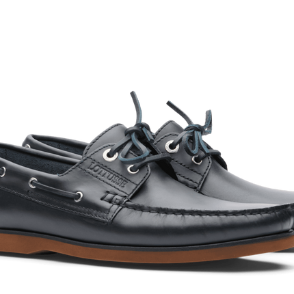 Nautical navy leather for men ocean with laces