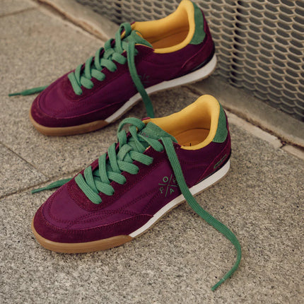 Zapatillas deportivas Muse en combinado burdeos