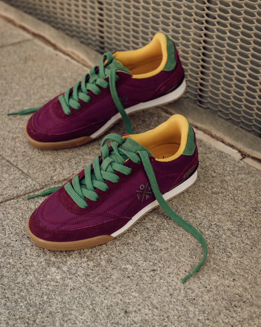 Zapatillas deportivas Muse en combinado burdeos