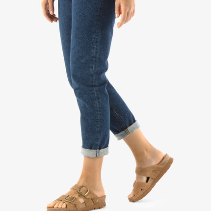 Sandalias destalonadas con adorno de hebillas Shirley