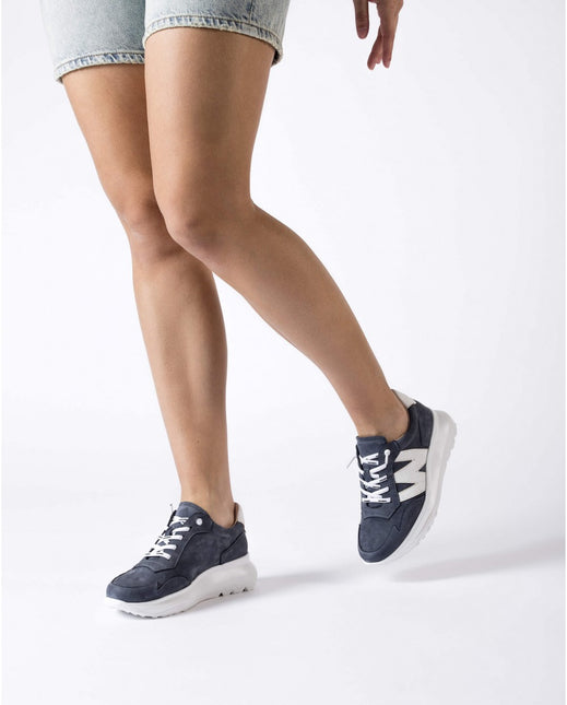 Samira Sneakers in Navy Blue nobuck