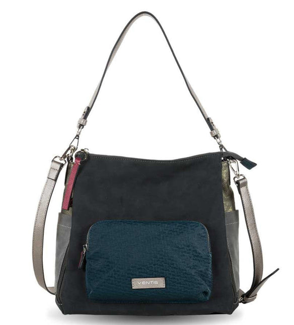 Bolsos para hombro con asa bandolera en combinado multicolor