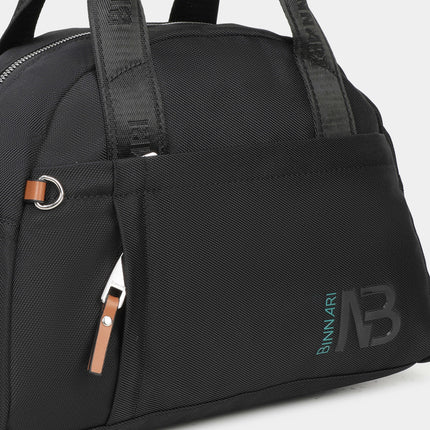 Bolsos estilo bowling Bailén en tejido negro