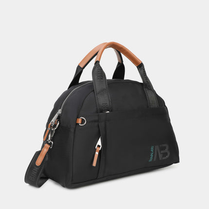 Bolsos estilo bowling Bailén en tejido negro