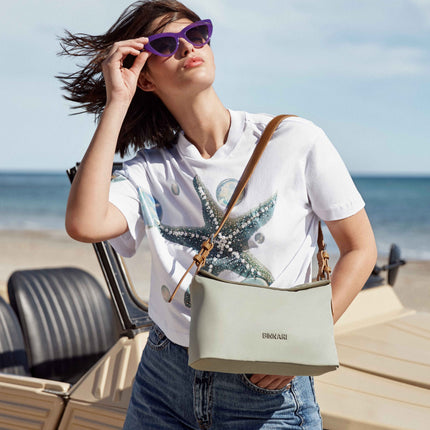 Hiedra Shoulder bags in two-tone nylon fabric