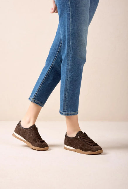 Zapatillas deportivas en serraje grabado efecto cocodrilo DAMI_CS