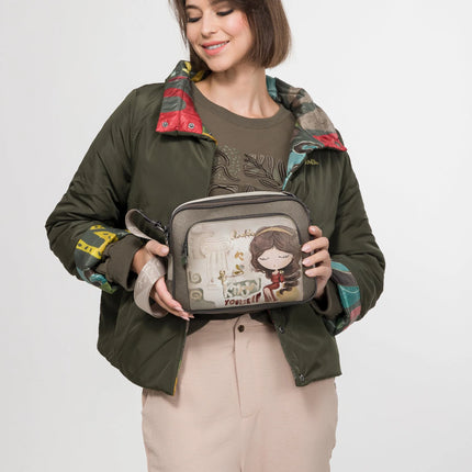Bolsos bandolera con doble compartimento y bolsillo delantero Muse