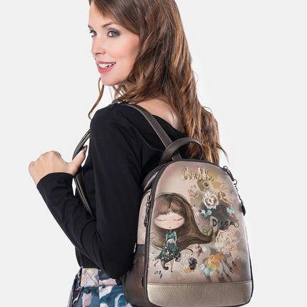 Real backpacks with triple compartment