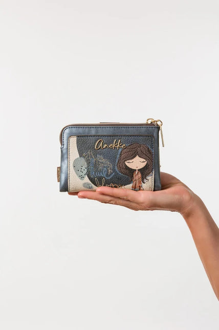 Cartera billetera flexible Tulip con diseño de muñeca