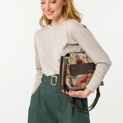Crossbody bags in multicolored Blossom print