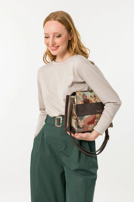 Bolsos bandolera en estampado multicolor Blossom