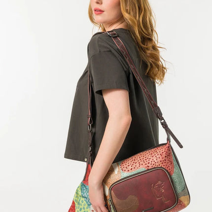 Bolsos bandolera Odyssey de tamaño grande con estampado multicolor