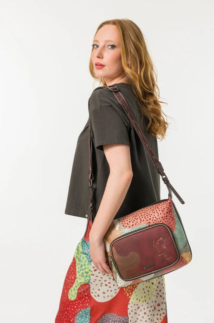 Bolsos bandolera Odyssey de tamaño grande con estampado multicolor