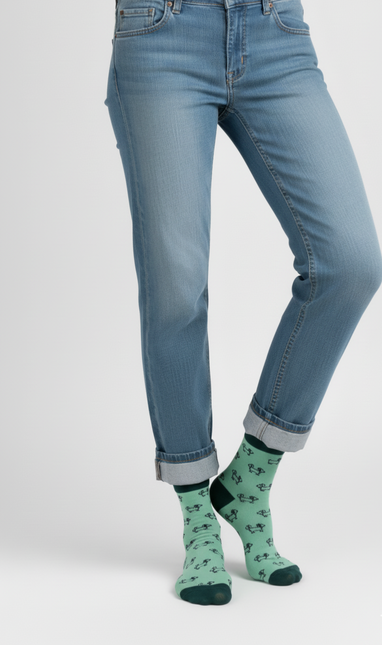 Calcetines para mujer con diseño de perritos