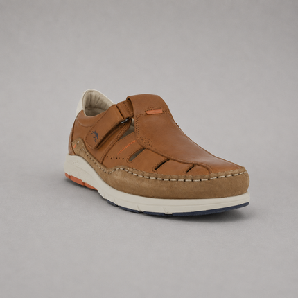 Sandalias de piel para hombre Kai con cierre de velcro