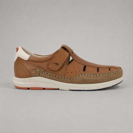 Sandalias de piel para hombre Kai con cierre de velcro