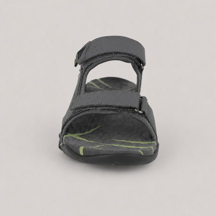 Sandalias grises para hombre con cierres de velcro Jerez 01