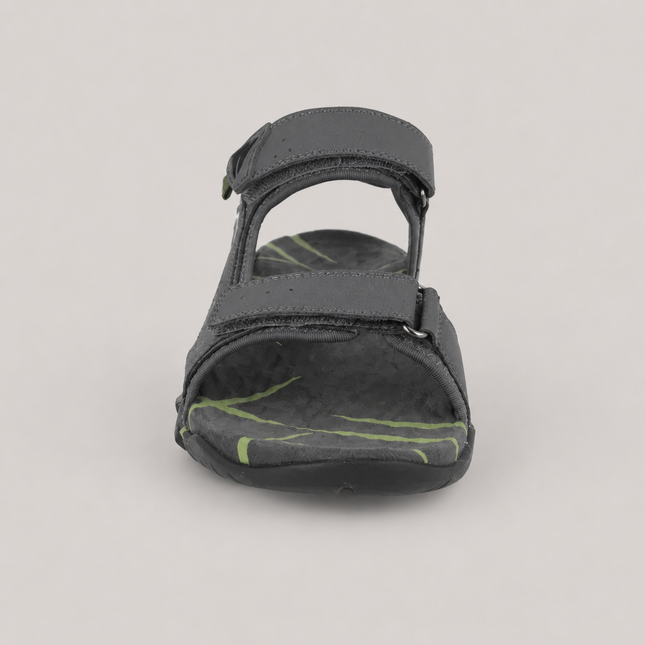 Sandalias grises para hombre con cierres de velcro Jerez 01