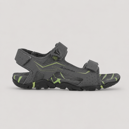Sandalias grises para hombre con cierres de velcro Jerez 01