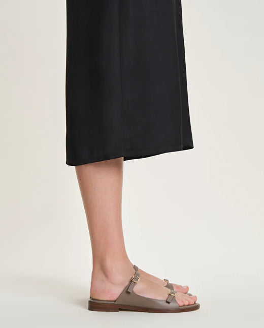 Sandalias planas de piel para mujer Lottusse Nylo con hebillas