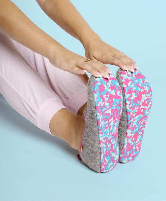 Zapatillas de casa para mujer Dinamic con suela multicolor