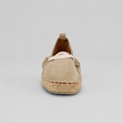 Zapatillas de esparto inspiración ballet con cintas